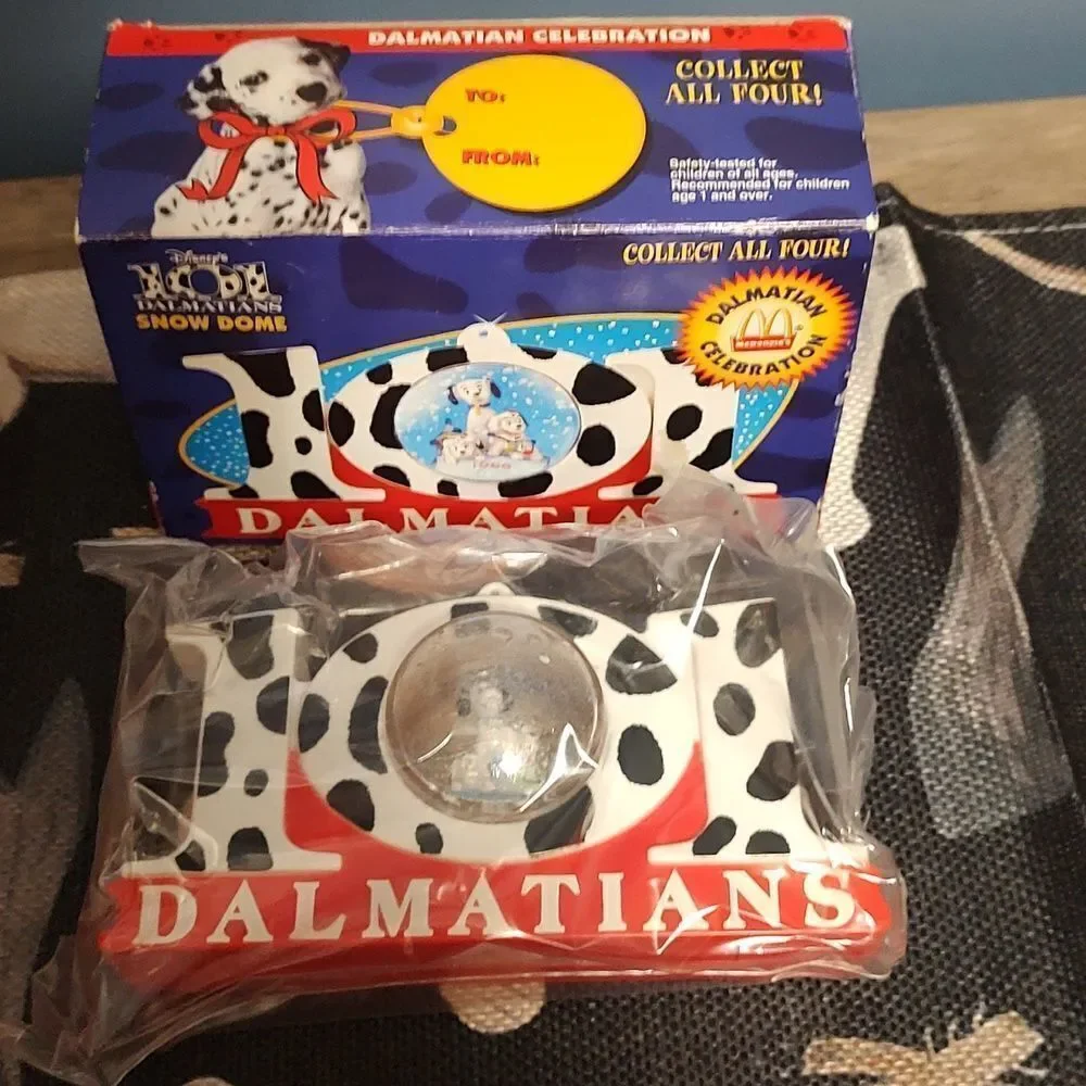 Disney 1996 McDonald’s 101 Dalmatians Snow Dome Ornament - Vintage Collectable